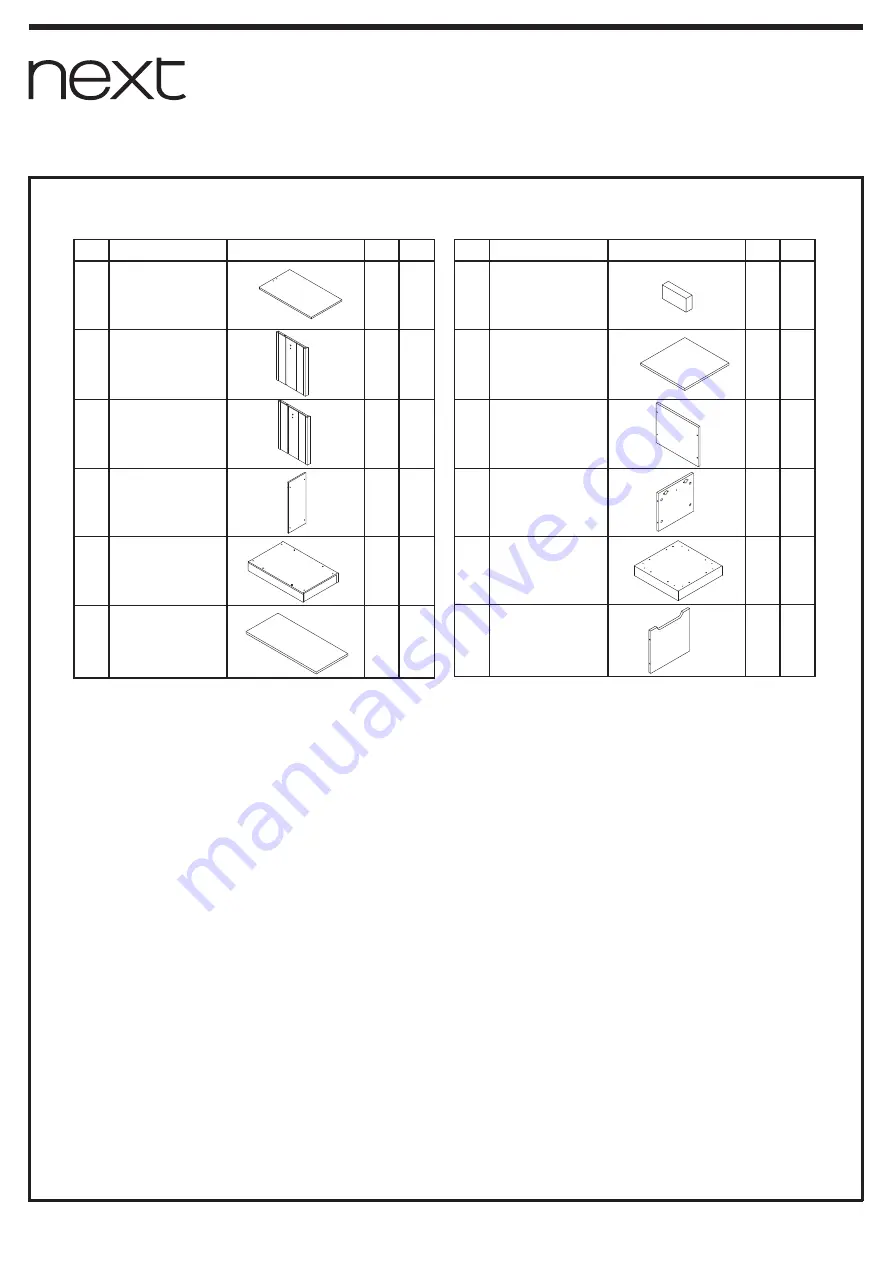 Next 401029 Assembly Instructions Manual Download Page 4