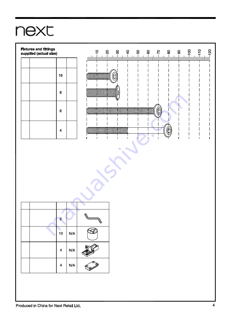 Next 410134 Assembly Instructions Manual Download Page 5