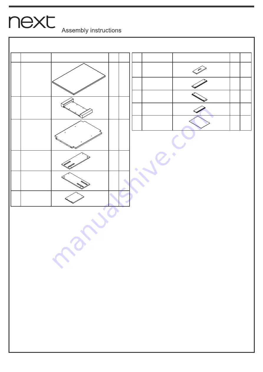 Next 410696 Assembly Instructions Manual Download Page 6