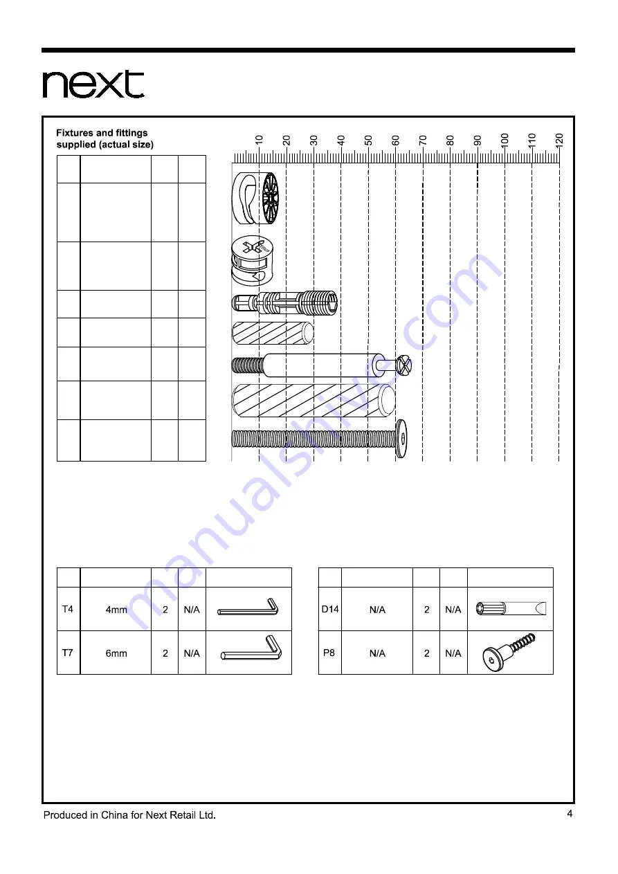 Next 417585 Assembly Instructions Manual Download Page 5