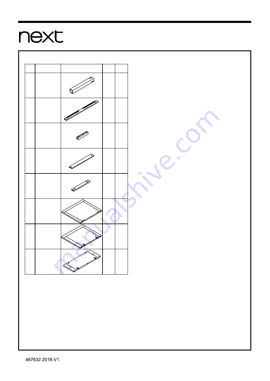 Next 467632 Assembly Instructions Manual Download Page 4