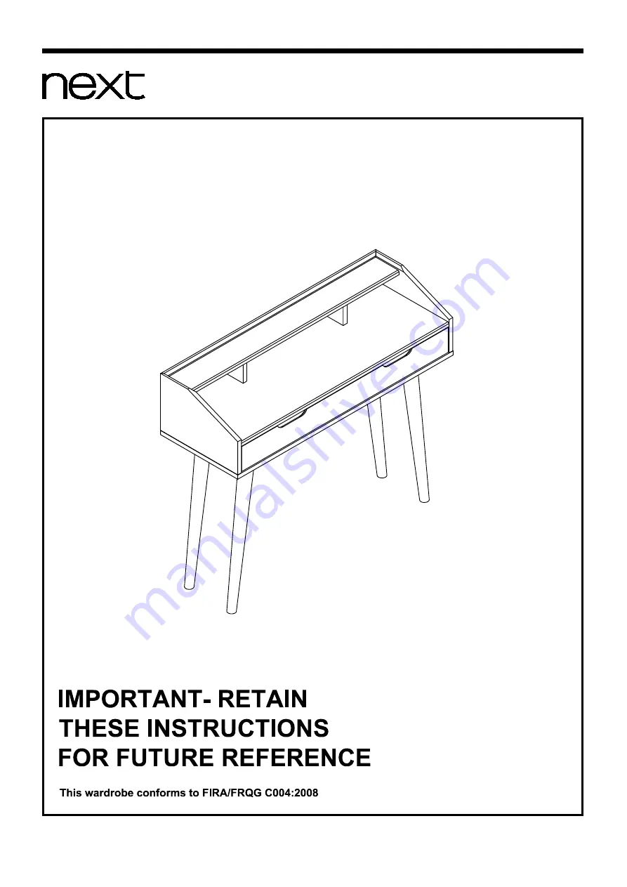 Next 550472 Assembly Instructions Manual Download Page 1