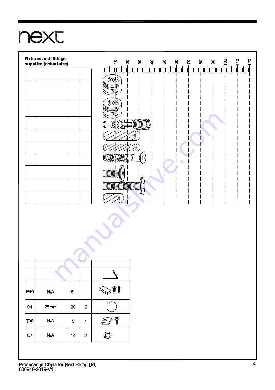 Next 600948 Assembly Instructions Manual Download Page 5