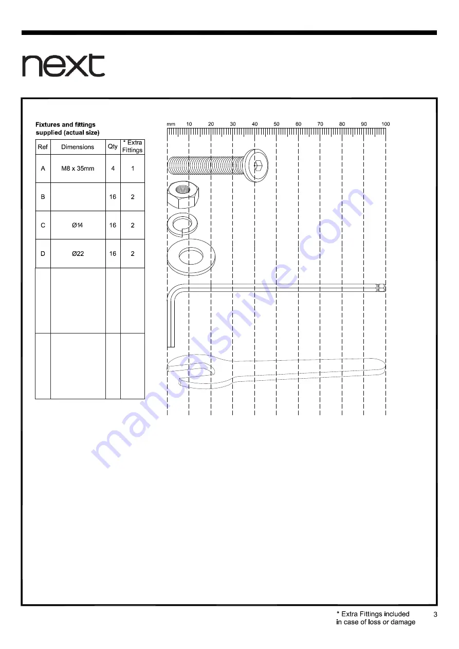 Next 650371 Assembly Instructions Manual Download Page 4