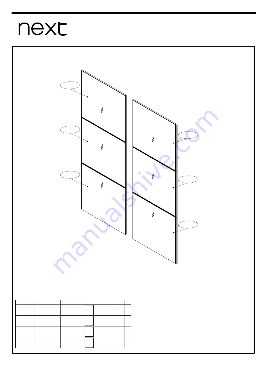 Next 666017 Assembly Instructions Manual Download Page 3