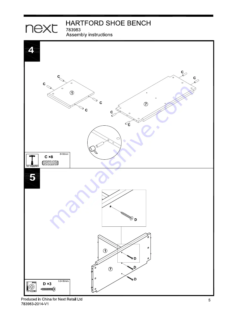 Next 783983 Assembly Instructions Manual Download Page 6