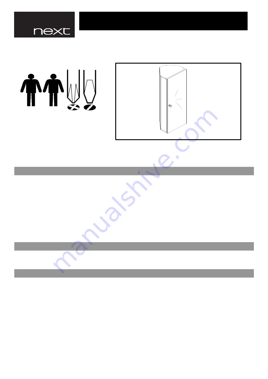 Next 853213 Assembly Instructions Download Page 1