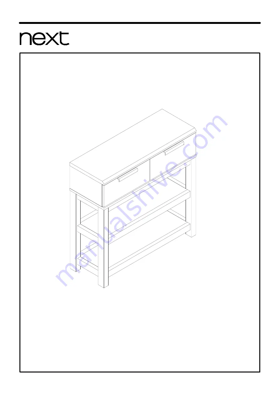 Next BRONX COMPACT CONSOLE 942438 Скачать руководство пользователя страница 1