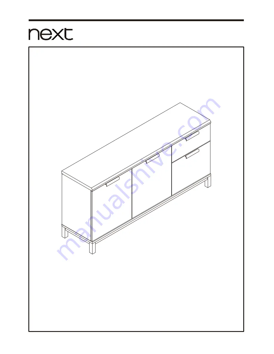 Next BRONX LARGE SIDEBOARD Скачать руководство пользователя страница 1