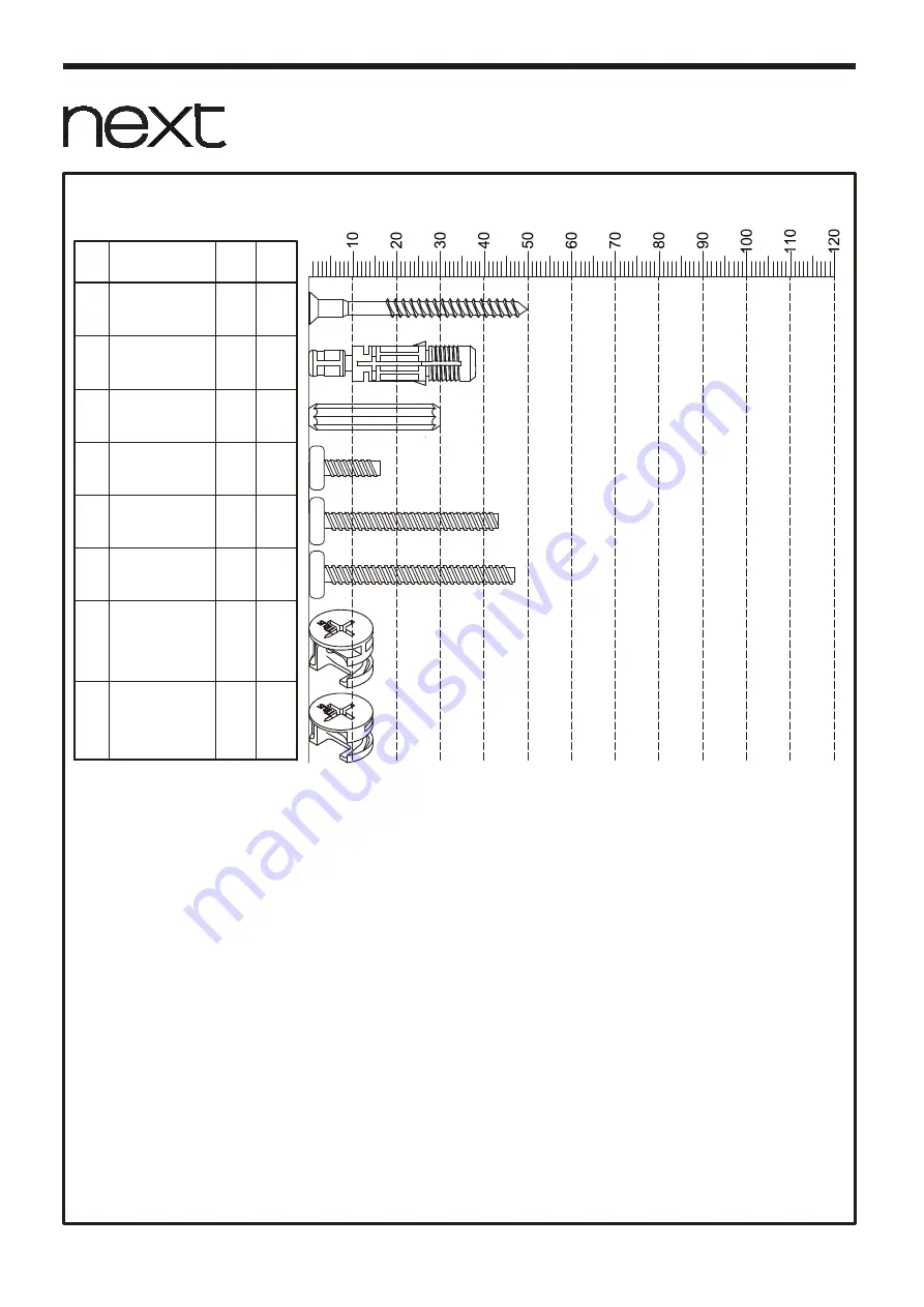 Next BRONX LIGHT SUPERWIDE TV 182675 Assembly Instructions Manual Download Page 6