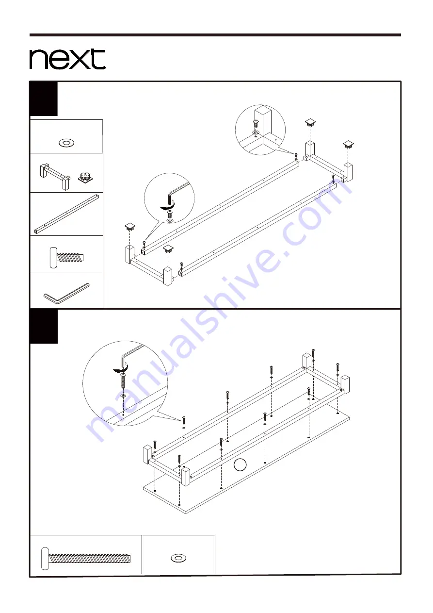 Next BRONX LIGHT WIDE TV UNIT 808506 Скачать руководство пользователя страница 6