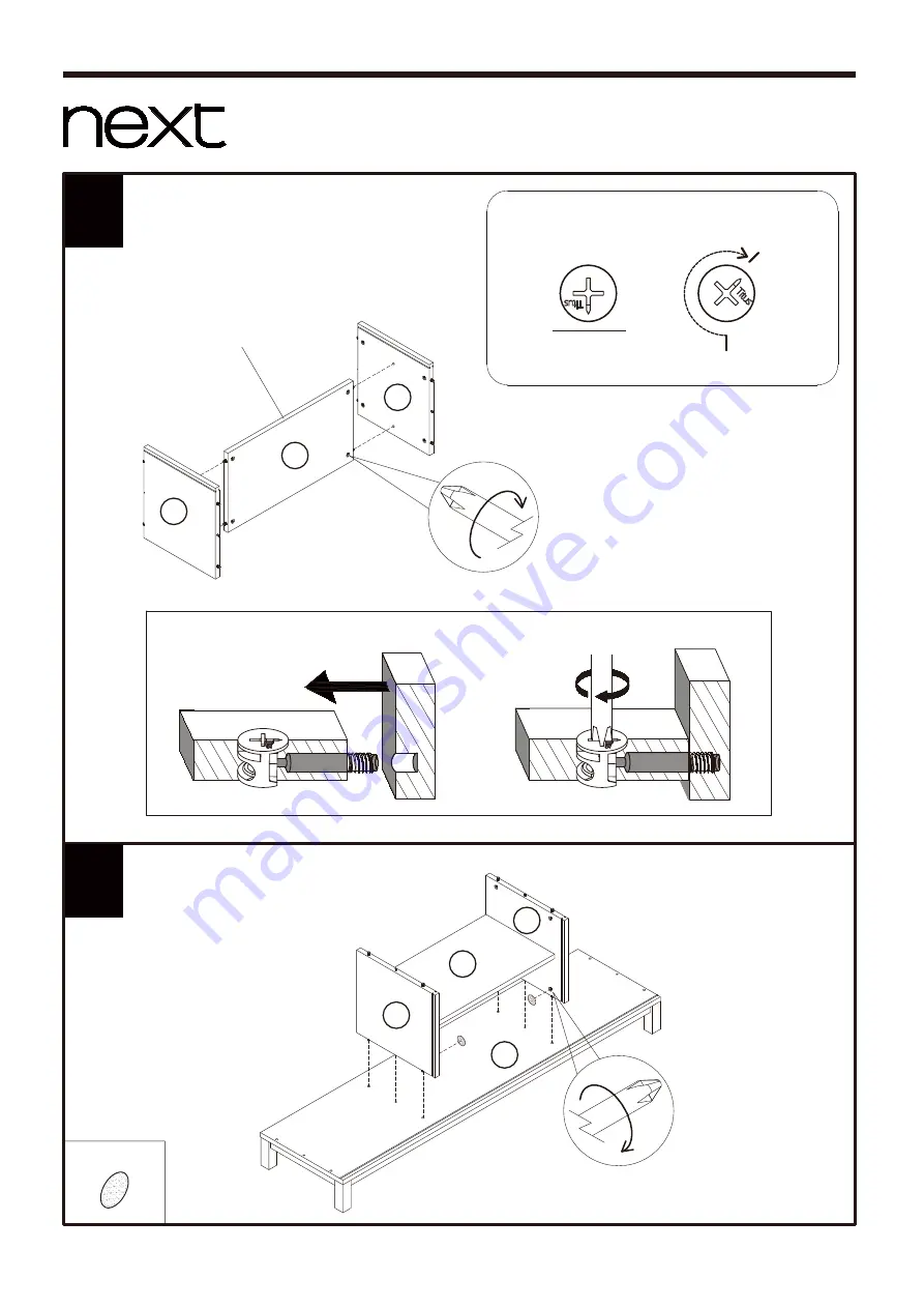 Next BRONX LIGHT WIDE TV UNIT 808506 Assembly Instructions Manual Download Page 7