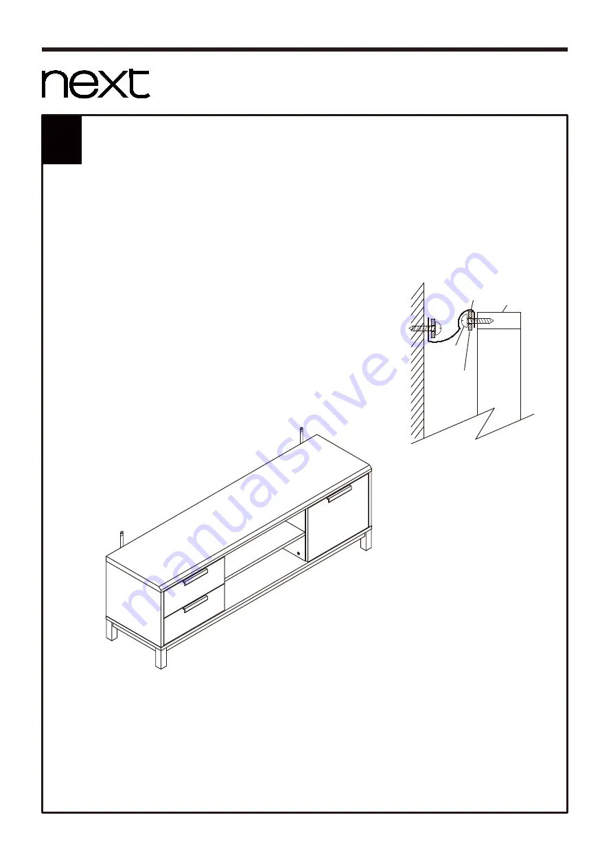 Next BRONX LIGHT WIDE TV UNIT 808506 Скачать руководство пользователя страница 13