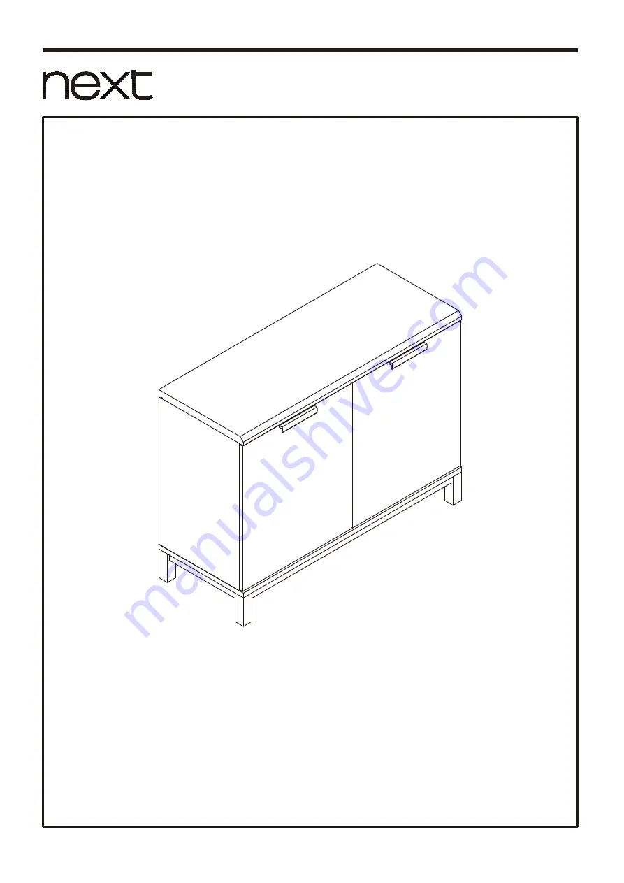 Next BRONX SMALL SIDEBOARD 194648 Скачать руководство пользователя страница 1