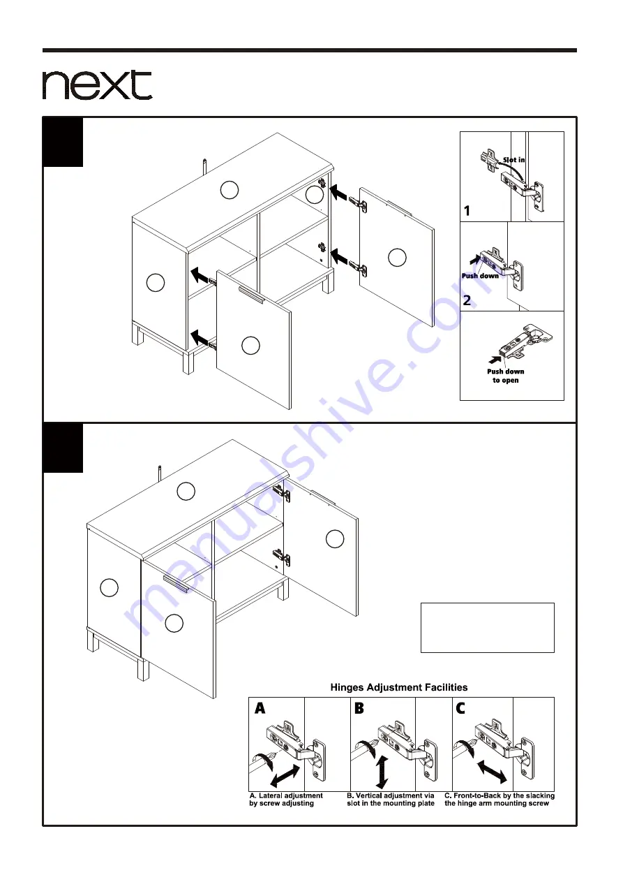 Next BRONX SMALL SIDEBOARD 194648 Скачать руководство пользователя страница 11