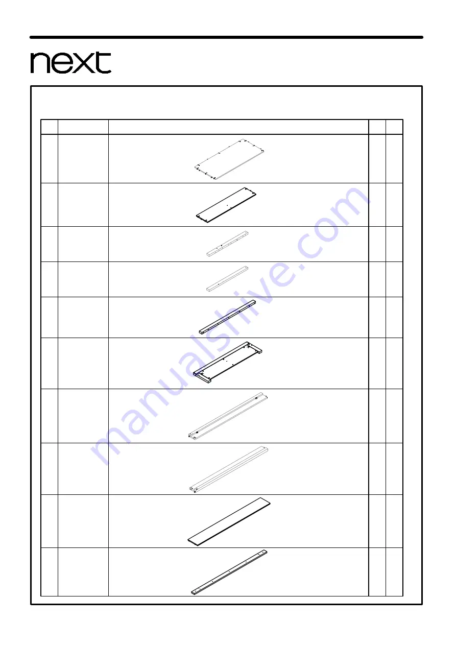 Next BRONX STANDARD BED 840501 Скачать руководство пользователя страница 4