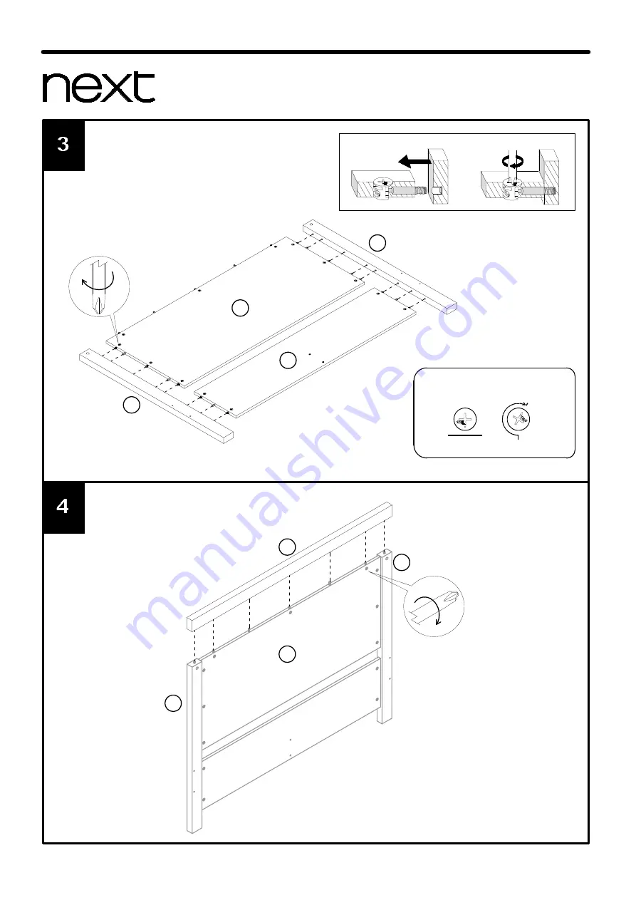 Next BRONX STANDARD BED 840501 Assembly Instructions Manual Download Page 7