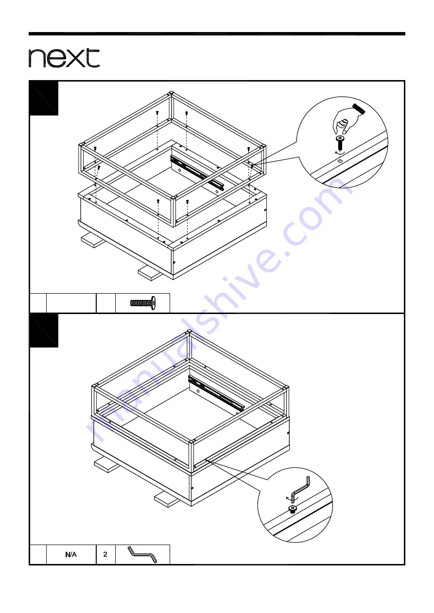 Next BRONX STORAGE COFFEE NEST 924125 Assembly Instructions Manual Download Page 12