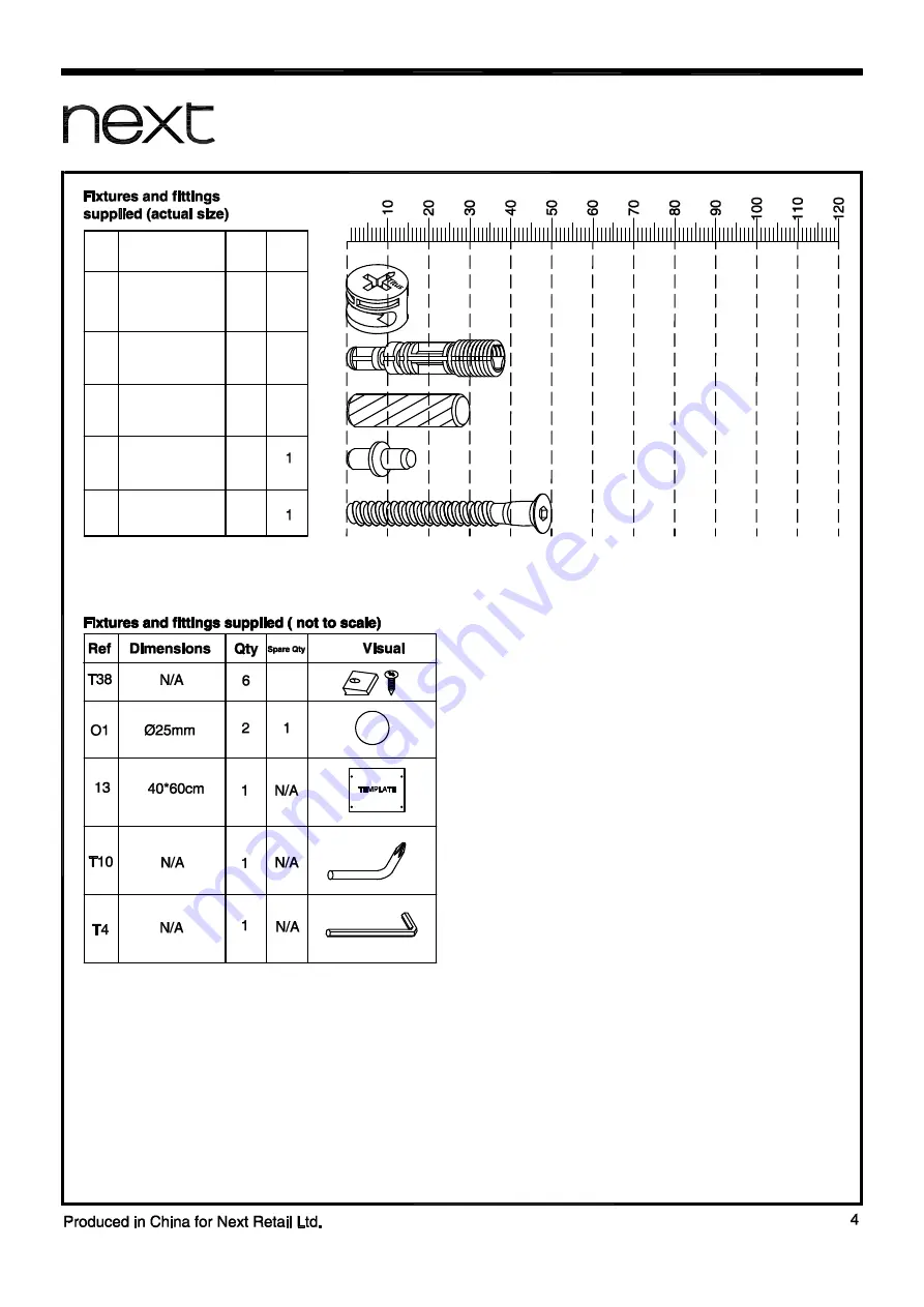 Next BRONX WALL MOUNTED VANITY 890910 Assembly Instructions Manual Download Page 5