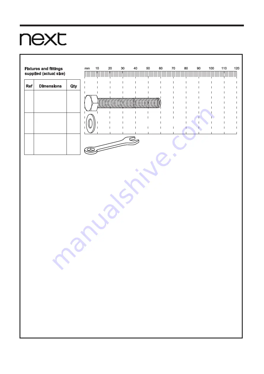 Next Brooklyn Bench 532350 Assembly Instructions Manual Download Page 5