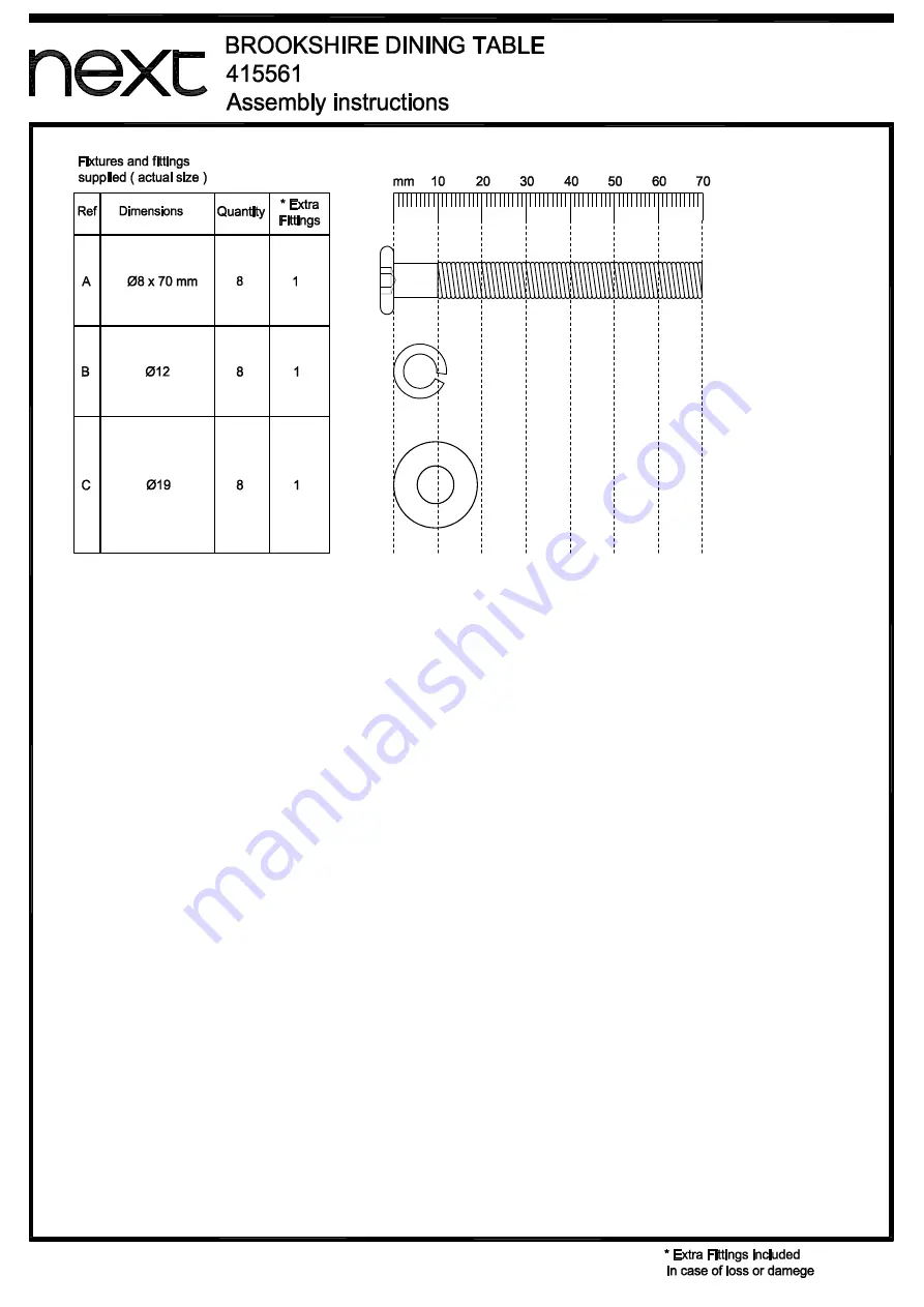 Next BROOKSHIRE 415561 Assembly Instructions Manual Download Page 4