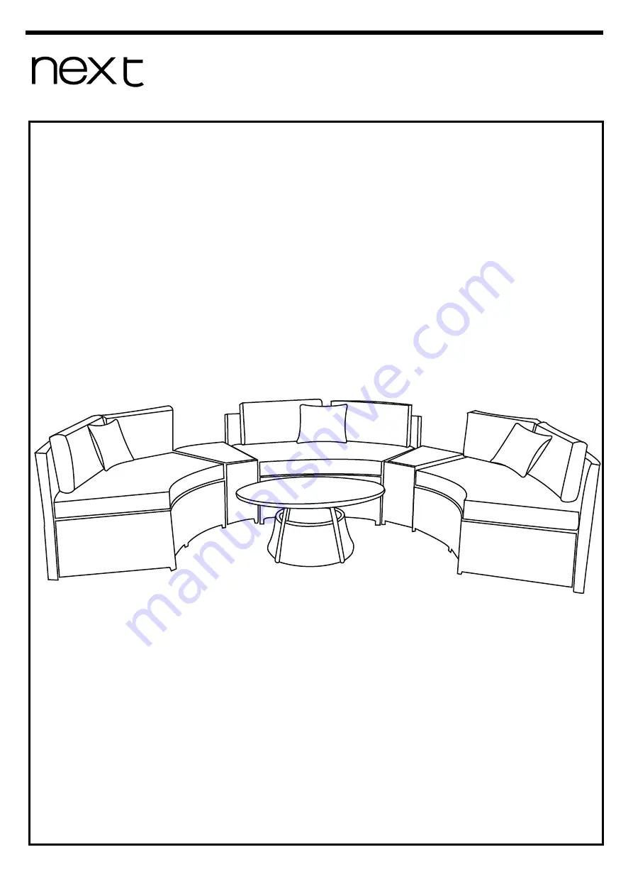 Next CALIFORNIA SOFA SET 121984 Assembly Instructions Manual Download Page 1