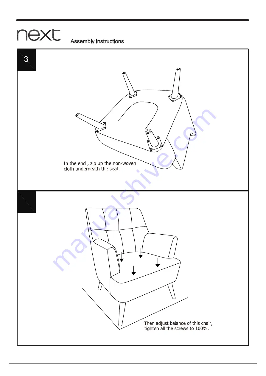 Next CARTER CHAIR Assembly Instructions Manual Download Page 6