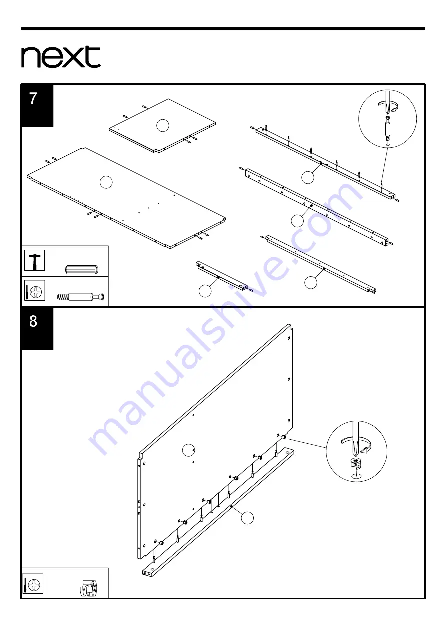 Next CLARENDON TRIPLE ROBE 783580 Assembly Instructions Manual Download Page 10