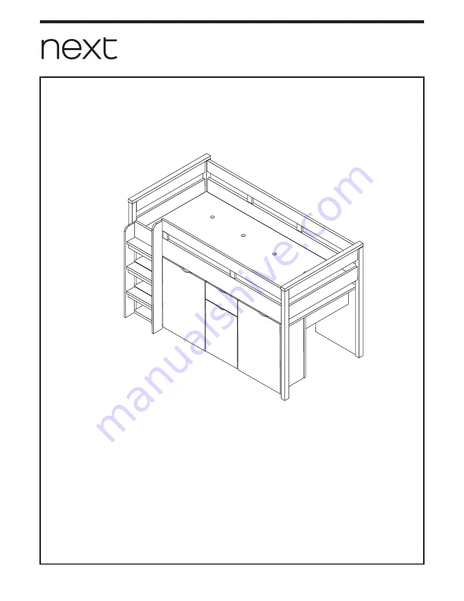 Next Compton Blue Cabin Station Assembly Instructions Manual Download Page 1