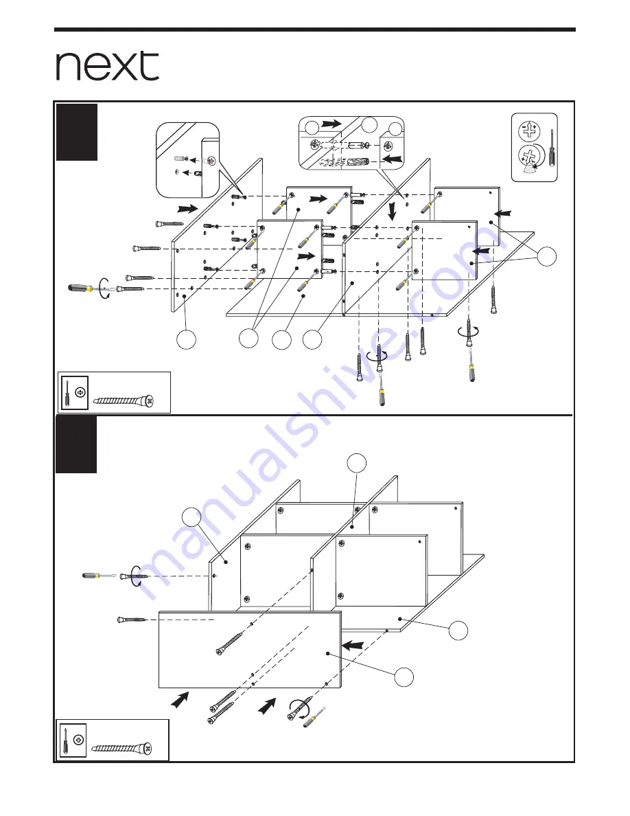 Next Compton Blue Cabin Station Assembly Instructions Manual Download Page 9