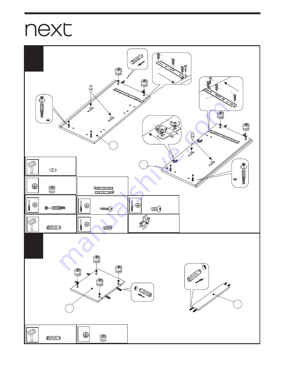 Next Compton Blue Cabin Station Assembly Instructions Manual Download Page 12