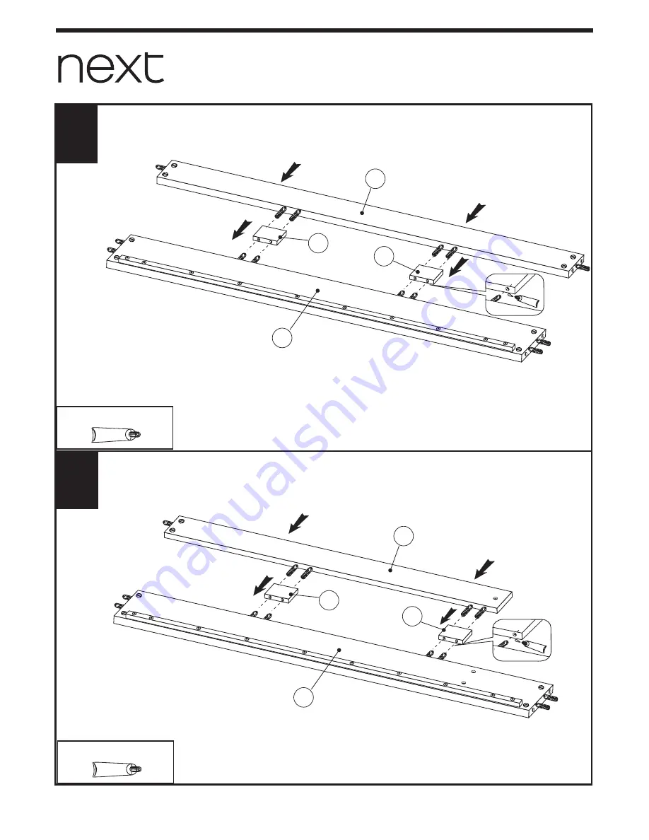 Next Compton Blue Cabin Station Assembly Instructions Manual Download Page 21