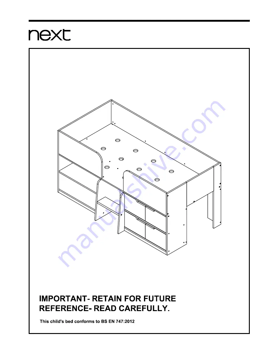 Next COMPTON CABIN BED Скачать руководство пользователя страница 1