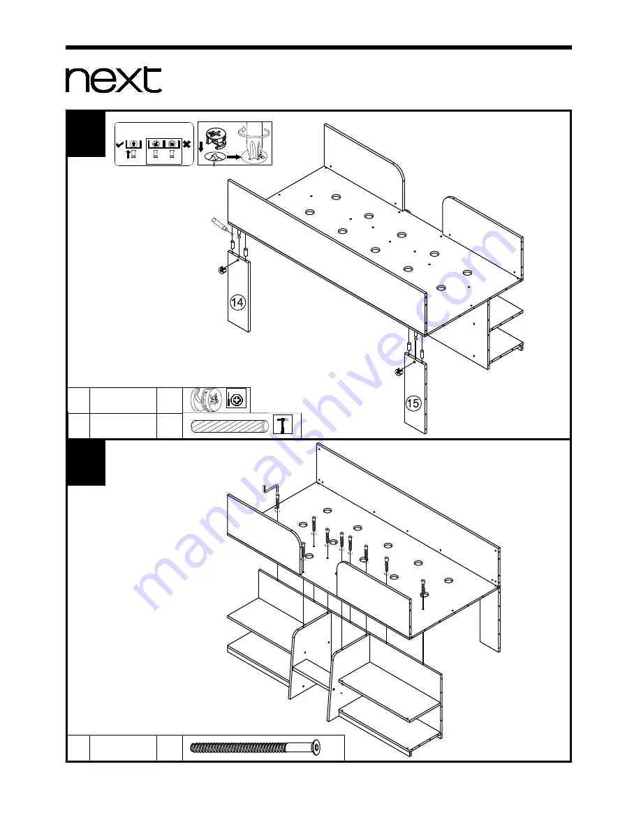 Next COMPTON CABIN BED Assembly Instructions Manual Download Page 10