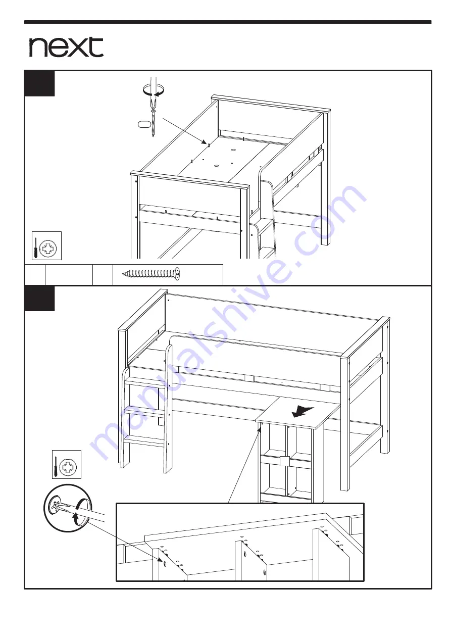 Next COMPTON MIDI SLEEPER Assembly Instructions Manual Download Page 11