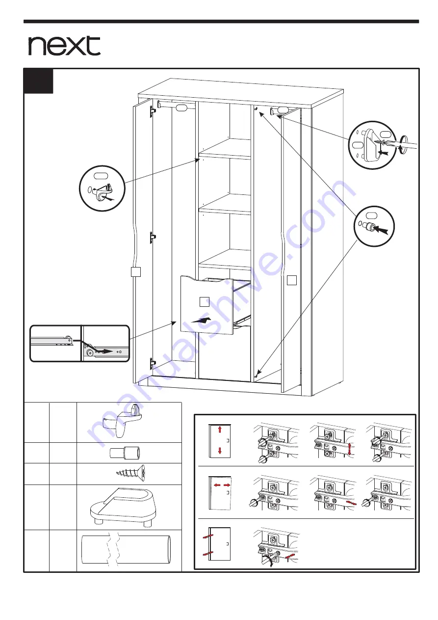 Next COMPTON TRIPLE ROBE Assembly Instructions Manual Download Page 13