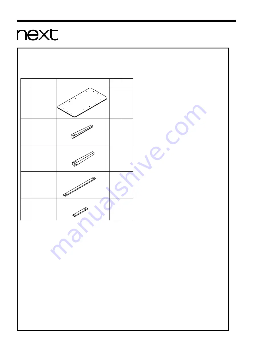 Next COPENHAGEN FIXED 887720 Assembly Instructions Manual Download Page 4