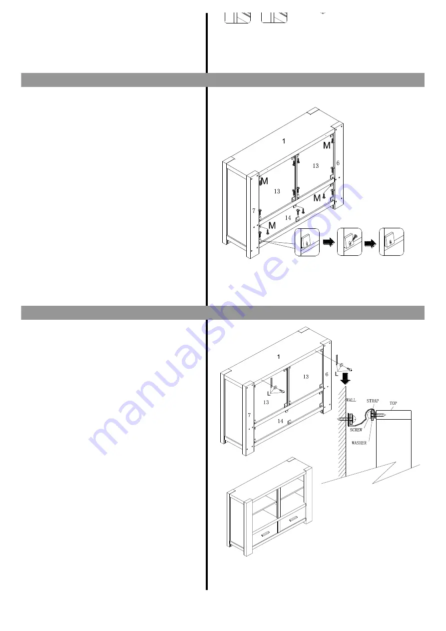 Next Corsica Console Bookcase Assembly Instructions Manual Download Page 9