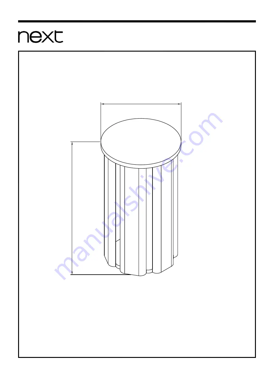 Next CRAFT OAK EFFECT SIDE TABLE M50771 Скачать руководство пользователя страница 9