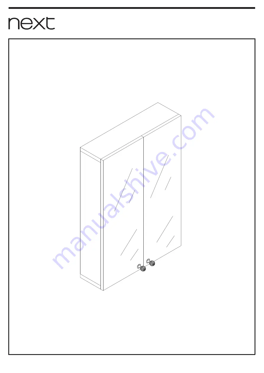 Next CRYSTALLE DOUBLE CABINET Скачать руководство пользователя страница 1