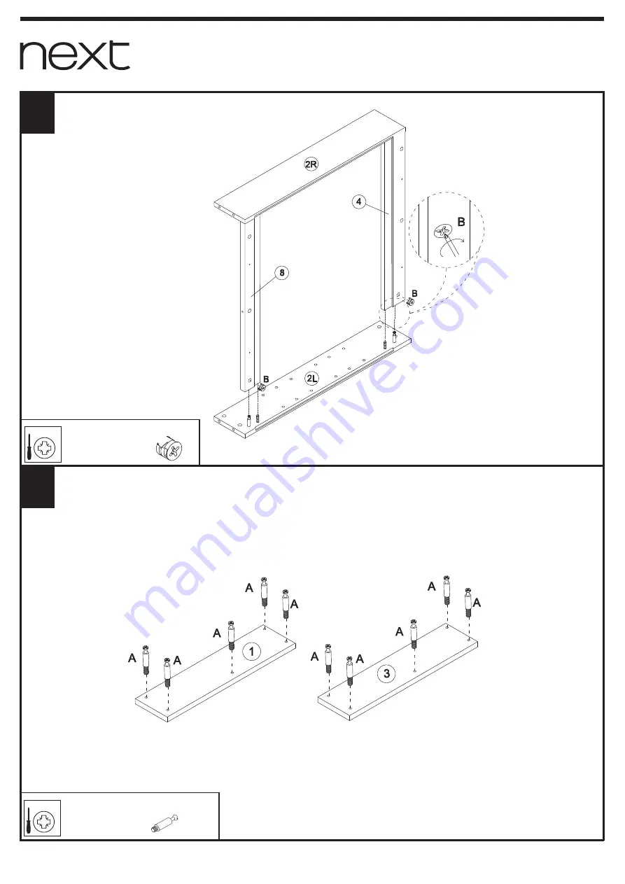 Next CRYSTALLE DOUBLE CABINET Assembly Instructions Manual Download Page 7