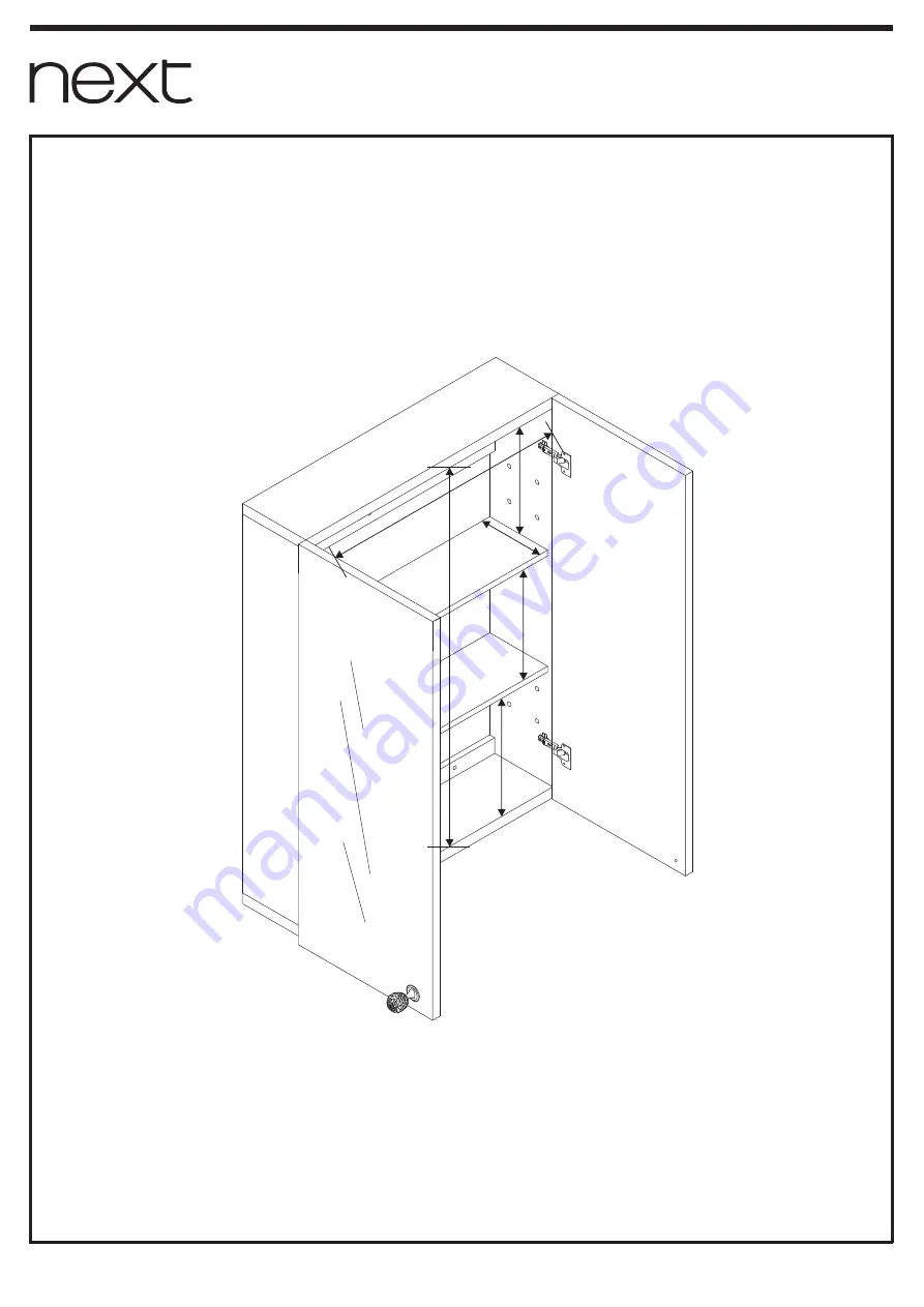 Next CRYSTALLE DOUBLE CABINET Скачать руководство пользователя страница 14