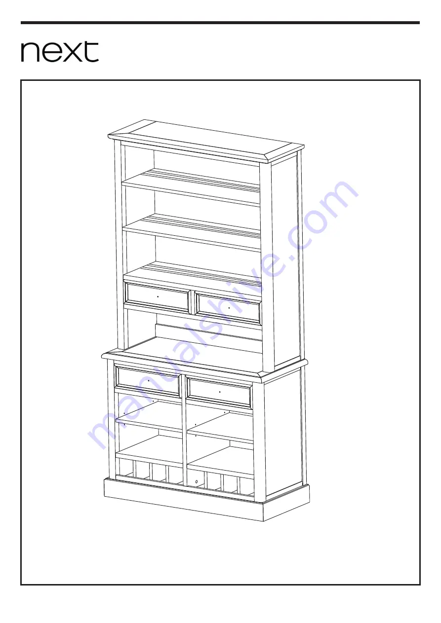 Next DORSET DARK NATURAL DRESSER 678179 Скачать руководство пользователя страница 1