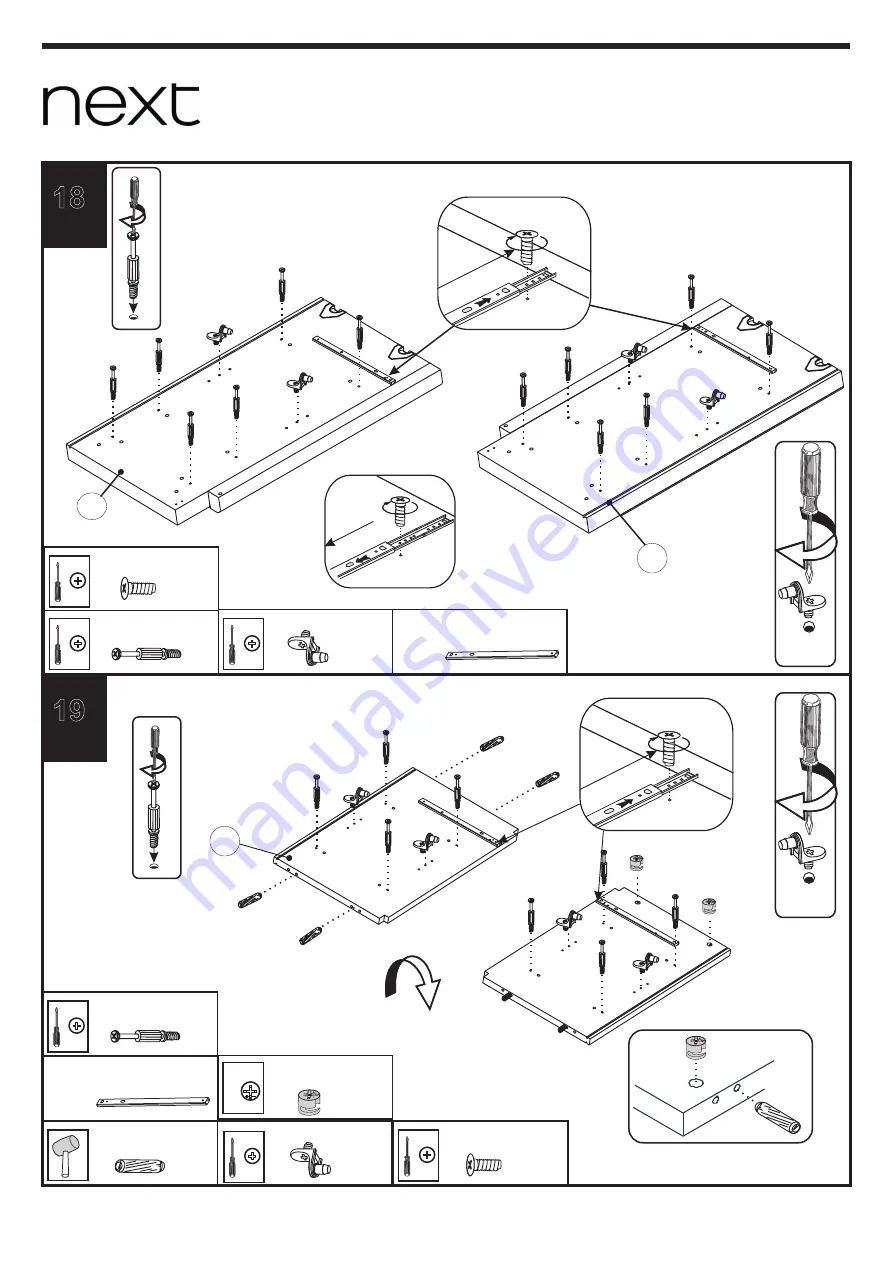 Next DORSET DARK NATURAL DRESSER 678179 Assembly Instructions Manual Download Page 12