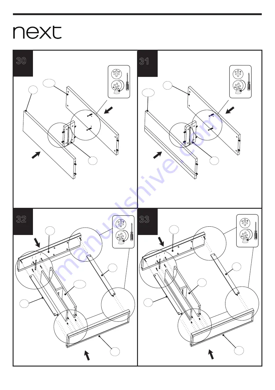 Next DORSET DARK NATURAL DRESSER 678179 Assembly Instructions Manual Download Page 16