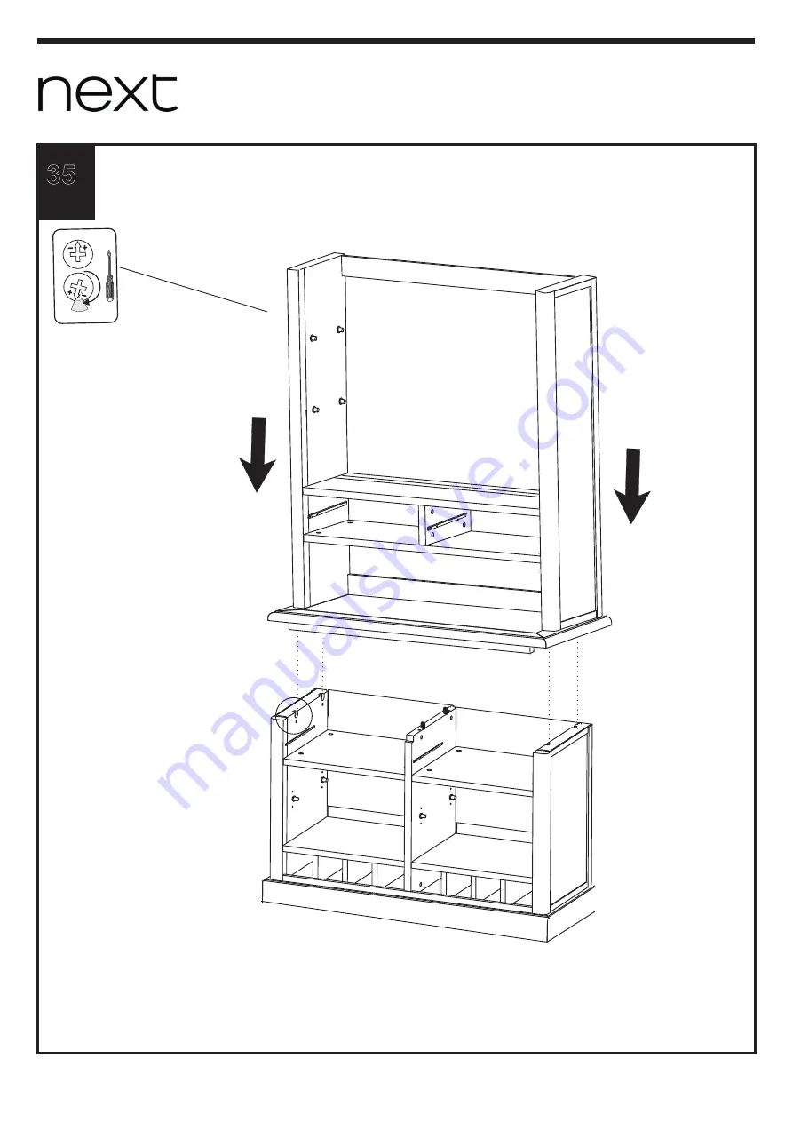 Next DORSET DARK NATURAL DRESSER 678179 Assembly Instructions Manual Download Page 18