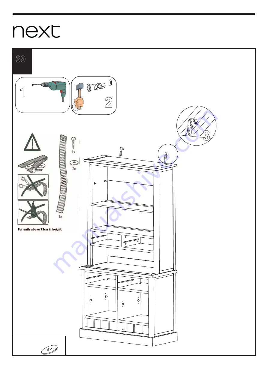 Next DORSET DARK NATURAL DRESSER 678179 Скачать руководство пользователя страница 22