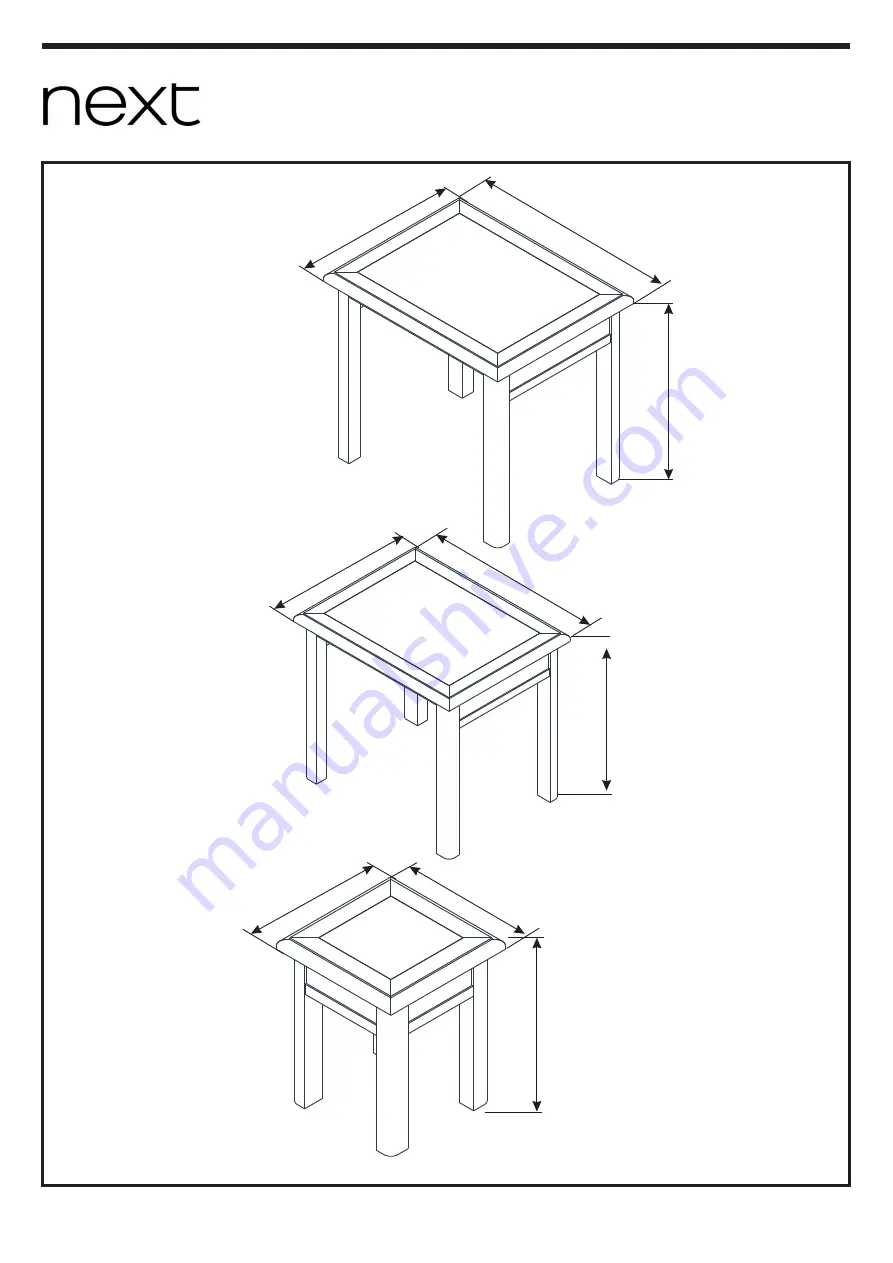 Next DORSET SET 3 NEST 670157 Скачать руководство пользователя страница 18