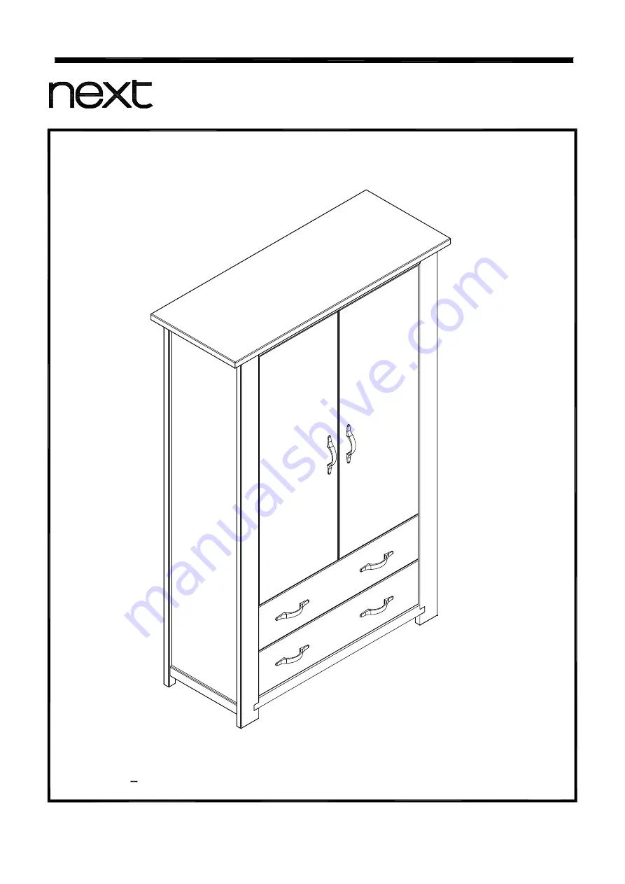 Next EA HARTFORD LARDER 845654 Assembly Instructions Manual Download Page 1