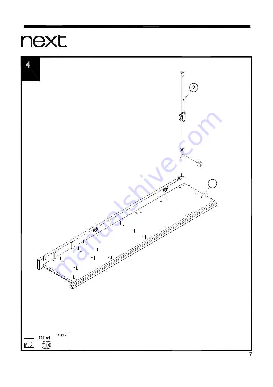 Next EA HARTFORD LARDER 845654 Assembly Instructions Manual Download Page 8